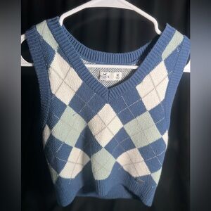 Hollister Argyle sweater vest